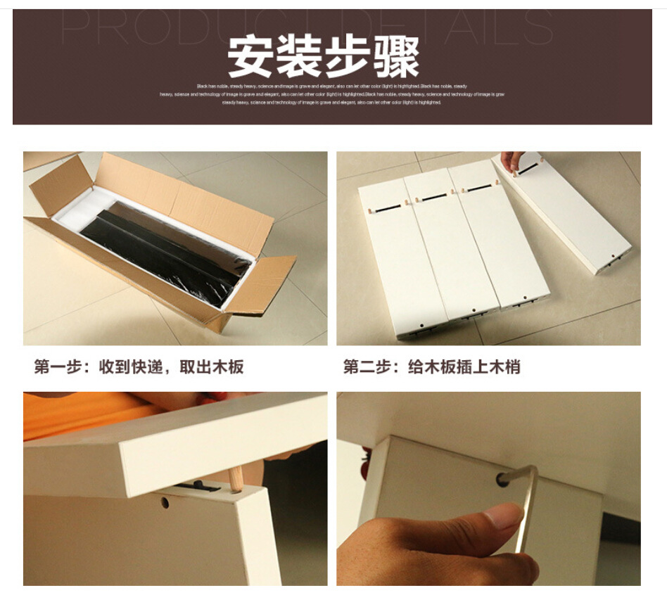 环保创意三层茶几  客厅家具储物茶几茶几小方型桌子  一件代示例图7