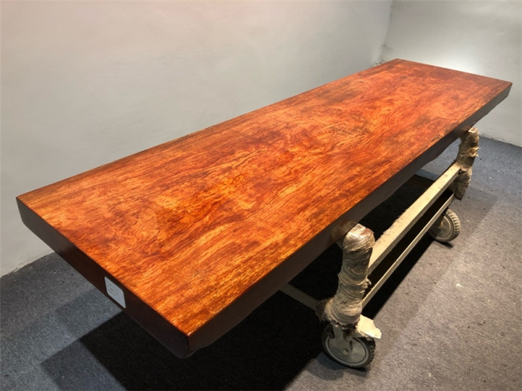 巴花实木大板现代简约原木大板电视柜书桌画案条案现货252-73-9.5示例图19