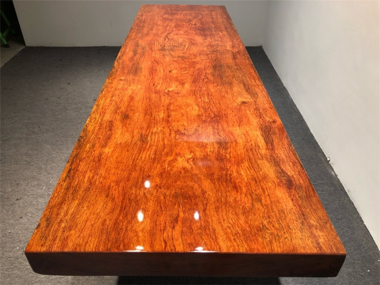 巴花实木大板现代简约原木大板电视柜书桌画案条案现货252-73-9.5示例图12