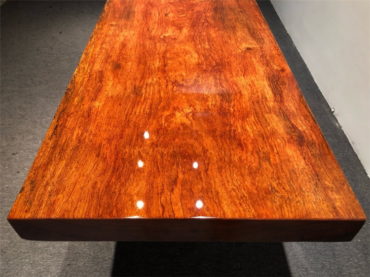 巴花实木大板现代简约原木大板电视柜书桌画案条案现货252-73-9.5示例图16