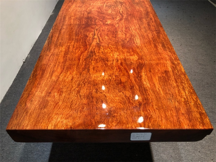 巴花实木大板现代简约原木大板电视柜书桌画案条案现货252-73-9.5示例图2