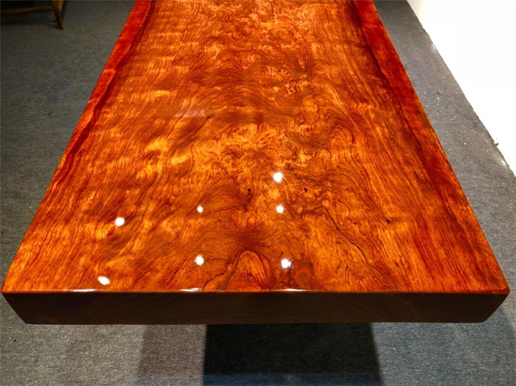 巴花实木大板陈列桌子鬼脸纹原木大板电视柜展示台现货221-71-10示例图16