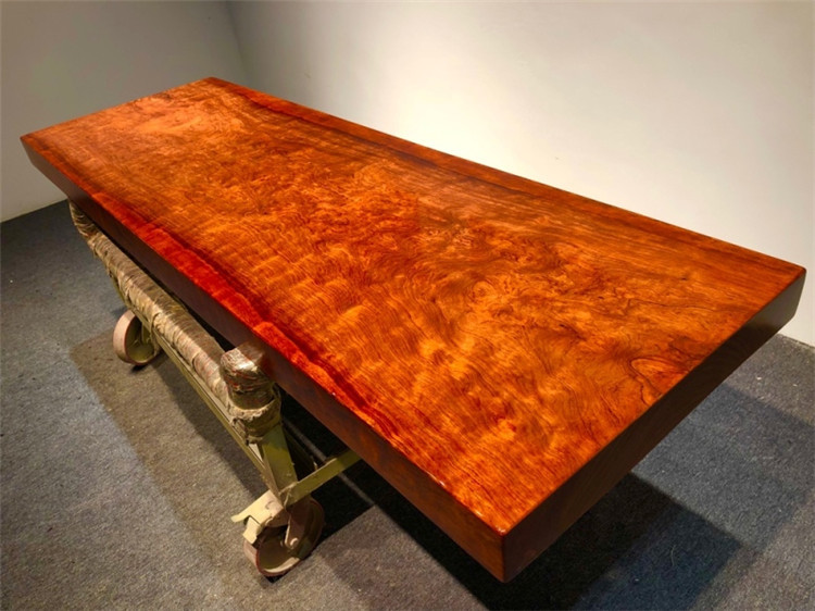 巴花实木大板陈列桌子鬼脸纹原木大板电视柜展示台现货221-71-10示例图13