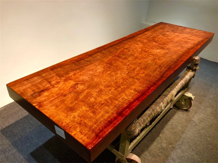 巴花实木大板陈列桌子鬼脸纹原木大板电视柜展示台现货221-71-10示例图14