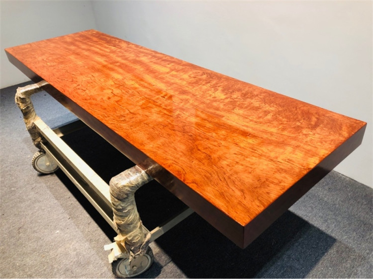 巴花实木大板茶几电视柜原木茶桌茶台整块板写字台吧台板收银台桌示例图13