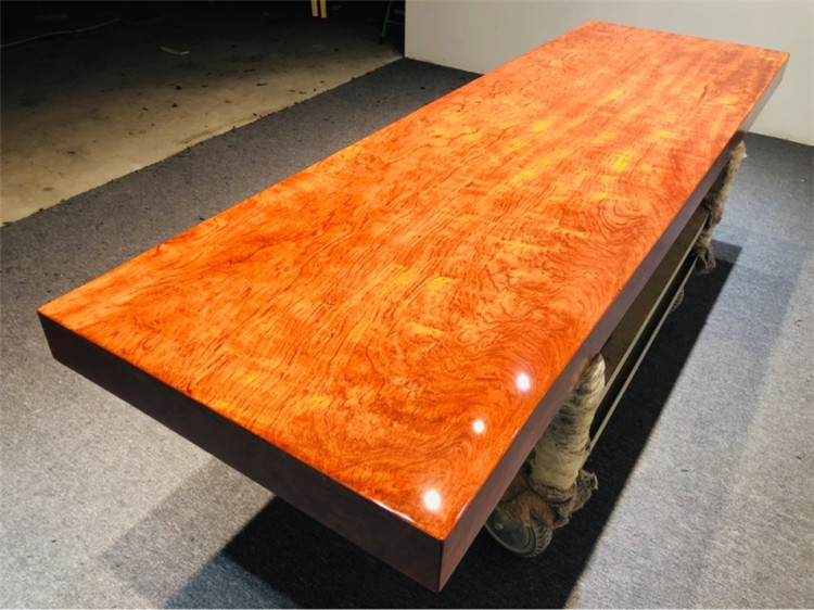 巴花实木大板茶几电视柜原木茶桌茶台整块板写字台吧台板收银台桌示例图14