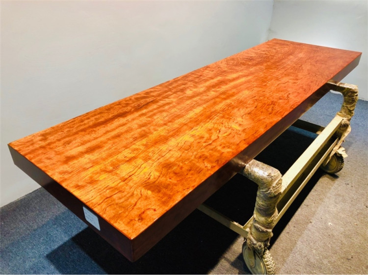 巴花实木大板茶几电视柜原木茶桌茶台整块板写字台吧台板收银台桌示例图19