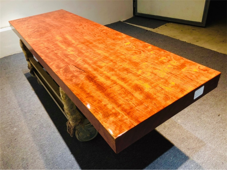 巴花实木大板茶几电视柜原木茶桌茶台整块板写字台吧台板收银台桌示例图18