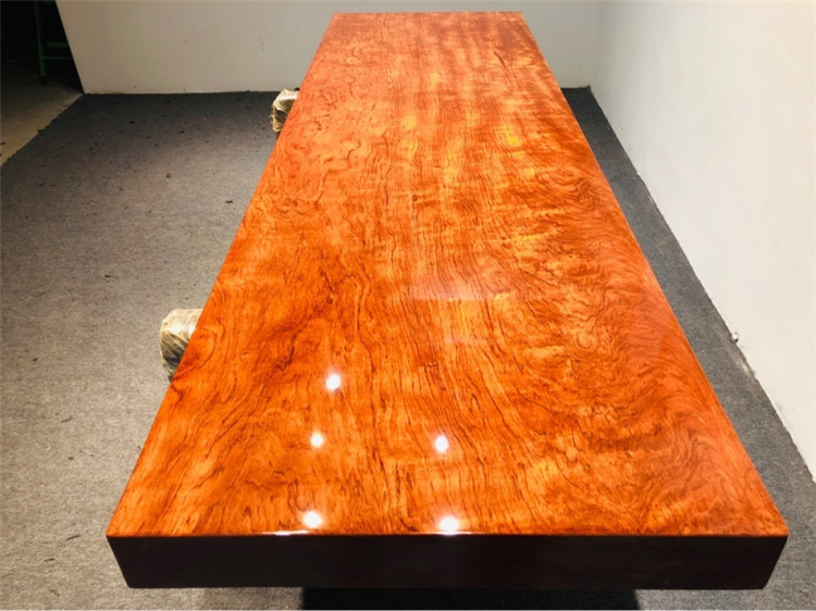 巴花实木大板茶几电视柜原木茶桌茶台整块板写字台吧台板收银台桌示例图12