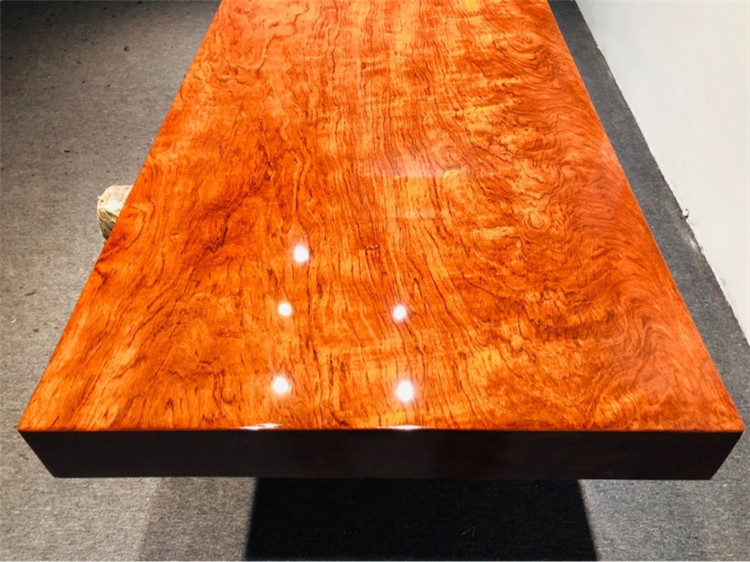 巴花实木大板茶几电视柜原木茶桌茶台整块板写字台吧台板收银台桌示例图16