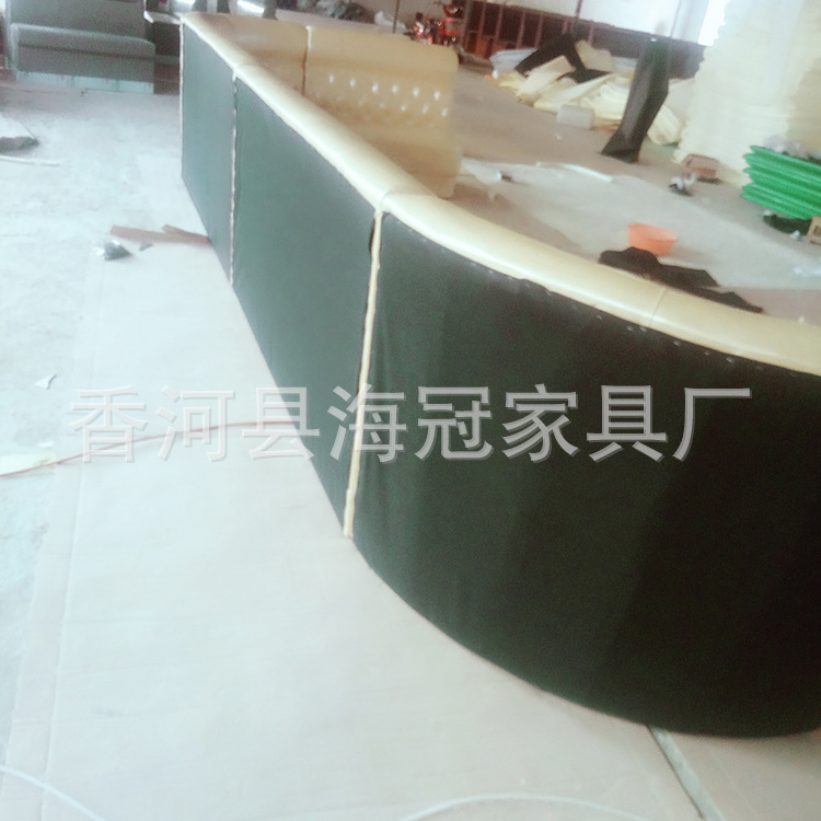 转角卡座沙发 KTV软包沙发 现代简约茶餐厅实木沙发组合工厂定制示例图28