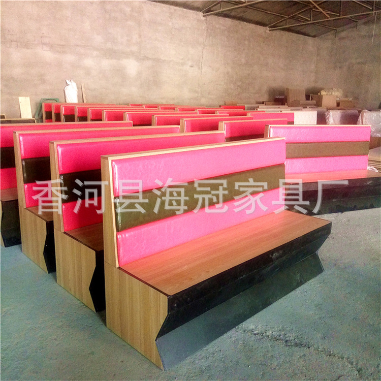 厂家供应现代板卡沙发卡座 中西餐厅主题餐馆沙发 可定制示例图29