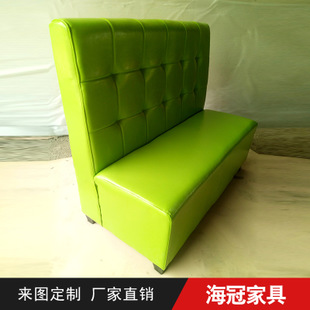 供应客厅卡座沙发 现代简约餐厅组合卡座窄沙发 皮质沙发椅定制示例图5