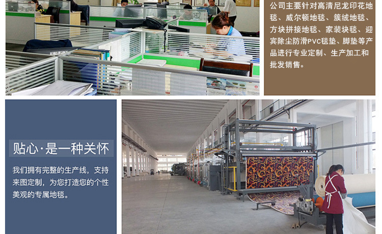 定制简约现代卧室满铺地毯 欧式茶几地垫样板间客厅地毯厂家直销示例图23