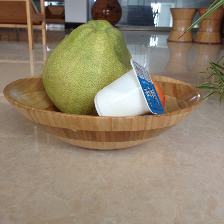 创意竹制水果盘干果碟茶几水果零食盘 瓜子小吃盘 茶具托盘示例图20