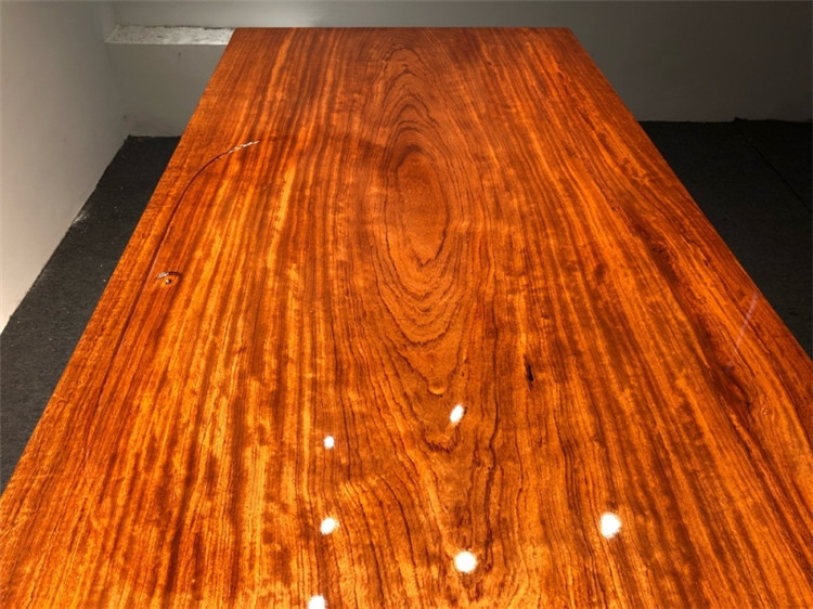 巴花实木大板茶桌挖好茶盘原木大板功夫茶台带茶几现货246-101-10示例图2