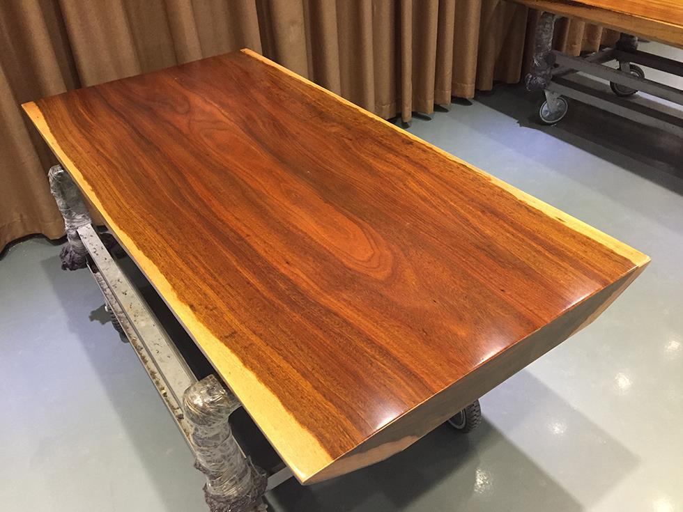 非洲奥坎实木大板桌茶桌茶几茶台小户型餐桌原木书桌电脑桌现货示例图9