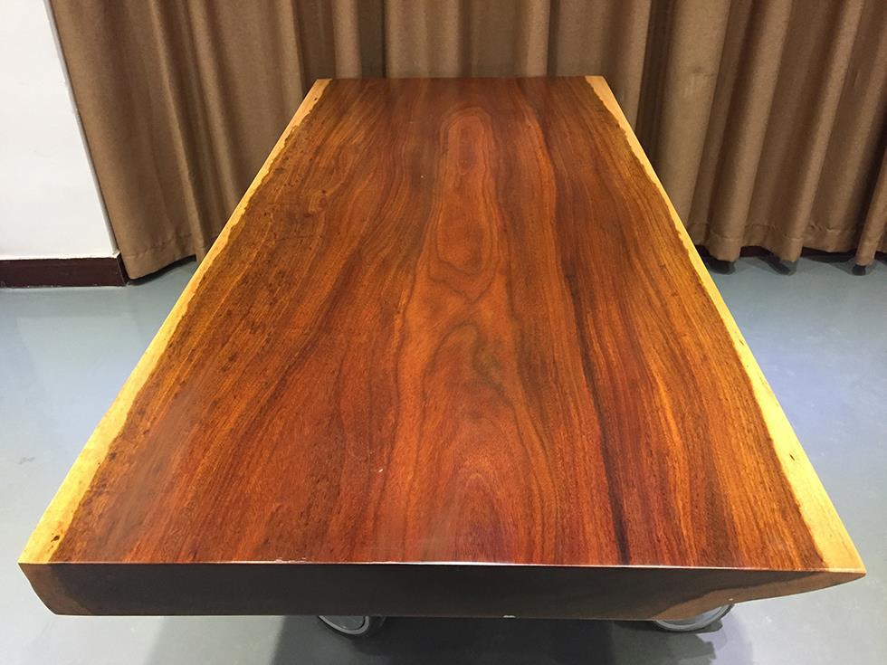 非洲奥坎实木大板桌茶桌茶几茶台小户型餐桌原木书桌电脑桌现货示例图6