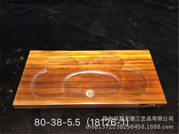 奥坎花梨实木茶盘办公室整块原木茶几家用简约功夫干泡茶海可定做示例图22