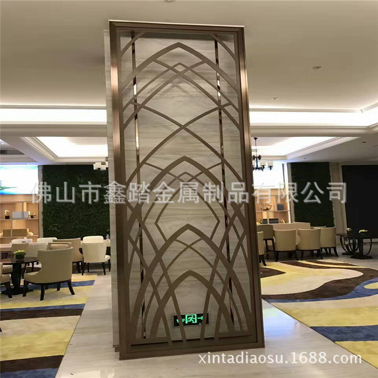 佛山酒店古铜不锈钢茶几支架专业生产厂家示例图8