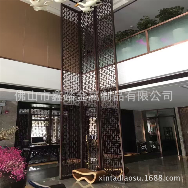佛山酒店古铜不锈钢茶几支架专业生产厂家示例图13