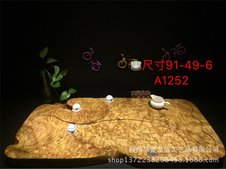 黄金樟满瘤疤根雕茶盘实木整块干泡茶几简约功夫茶海大量现货批发示例图43