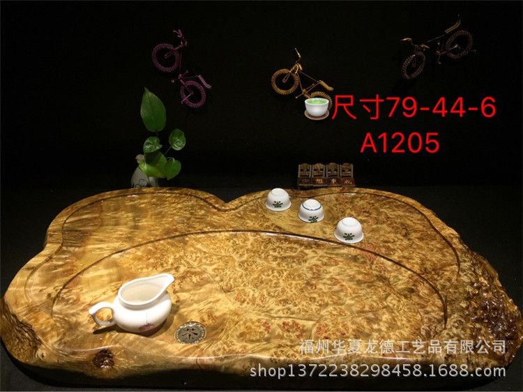 黄金樟满瘤疤根雕茶盘实木整块干泡茶几简约功夫茶海大量现货批发示例图37