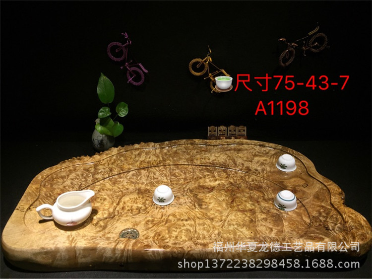 黄金樟满瘤疤根雕茶盘实木整块干泡茶几简约功夫茶海大量现货批发示例图27