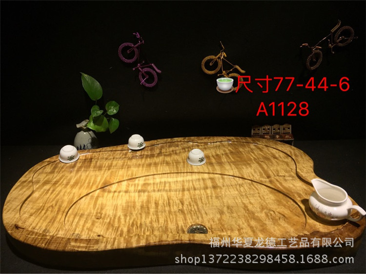 黄金樟满瘤疤根雕茶盘实木整块干泡茶几简约功夫茶海大量现货批发示例图7