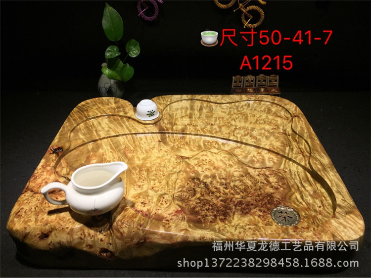 黄金樟满瘤疤根雕茶盘实木整块干泡茶几简约功夫茶海大量现货批发示例图12