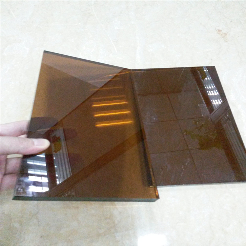 厂家直销长方形圆形异形茶几餐桌面台面板茶色灰色8-10mm钢化玻璃示例图6