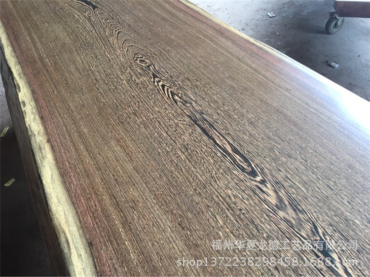 鸡翅木实木大板平桌原木天然整体桌办公桌一体接待茶桌茶几可定做示例图18