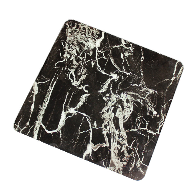 厂家直销钢化玻璃定做定制大理石桌面餐桌，茶几透明玻璃台面示例图6