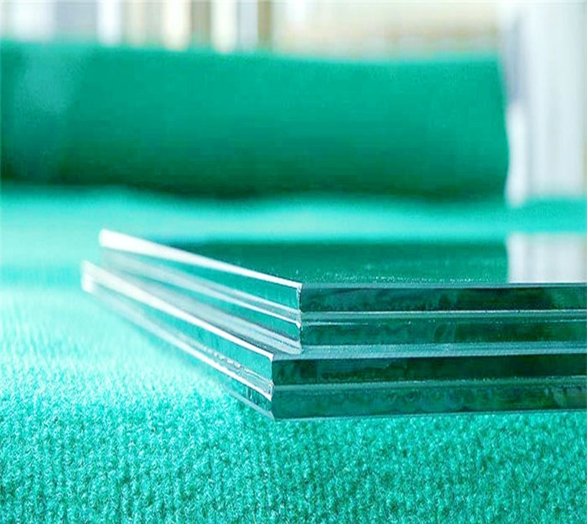 厂家直销夹胶夹丝钢化玻璃办公室隔断桌面茶几玻璃，台面夹胶玻璃示例图5