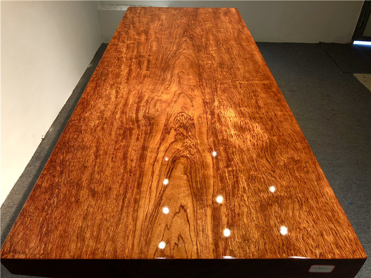 巴花实木大板桌雨滴纹原木大板茶桌台茶几西花梨木现货237-94-10示例图3