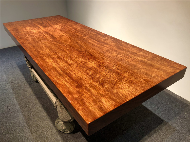 巴花实木大板桌雨滴纹原木大板茶桌台茶几西花梨木现货237-94-10示例图16