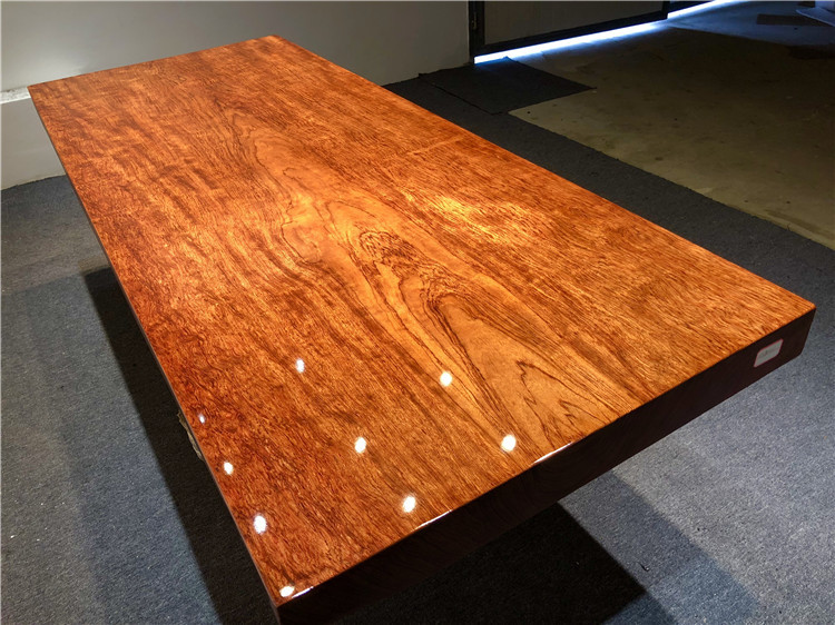 巴花实木大板桌雨滴纹原木大板茶桌台茶几西花梨木现货237-94-10示例图14