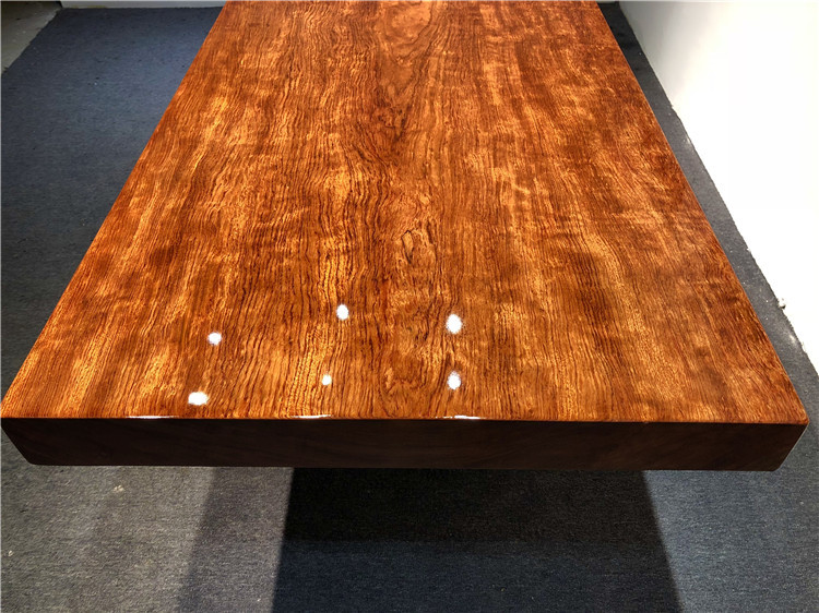 巴花实木大板桌雨滴纹原木大板茶桌台茶几西花梨木现货237-94-10示例图6