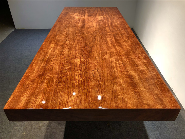 巴花实木大板桌雨滴纹原木大板茶桌台茶几西花梨木现货237-94-10示例图15