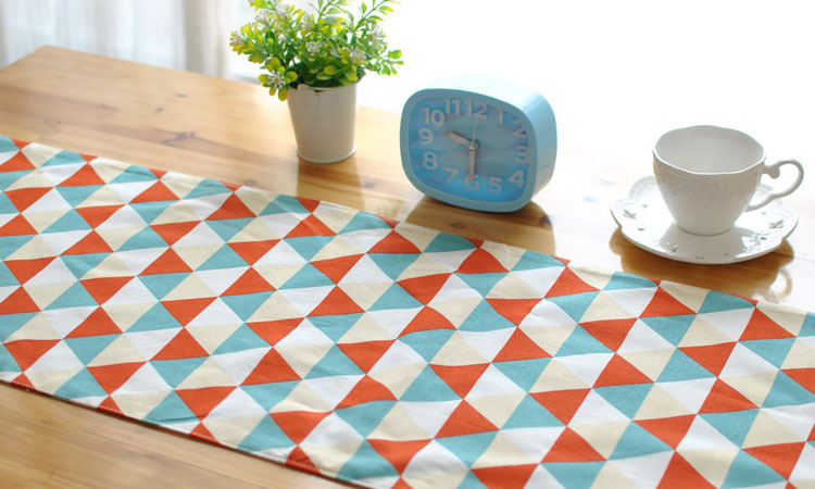 简约餐桌桌旗现代 餐垫 时尚布艺茶几床旗 床尾巾示例图2