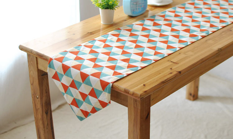 简约餐桌桌旗现代 餐垫 时尚布艺茶几床旗 床尾巾示例图4