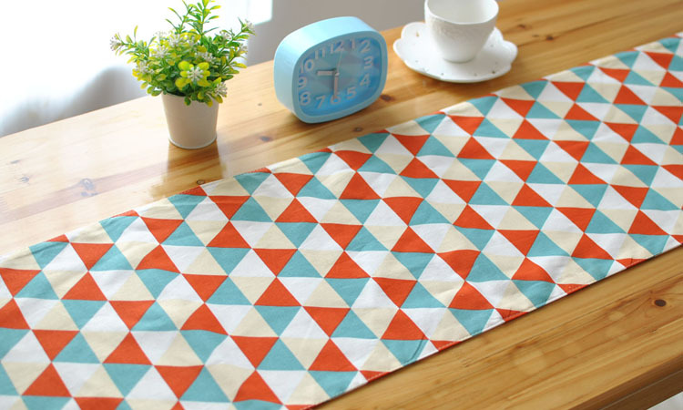 简约餐桌桌旗现代 餐垫 时尚布艺茶几床旗 床尾巾示例图7