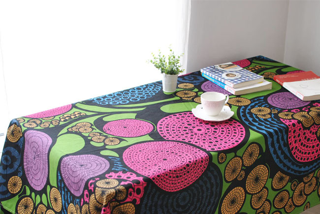 北欧风 简欧咖啡厅餐桌布布艺 加厚全棉桌布 茶几盖巾示例图3