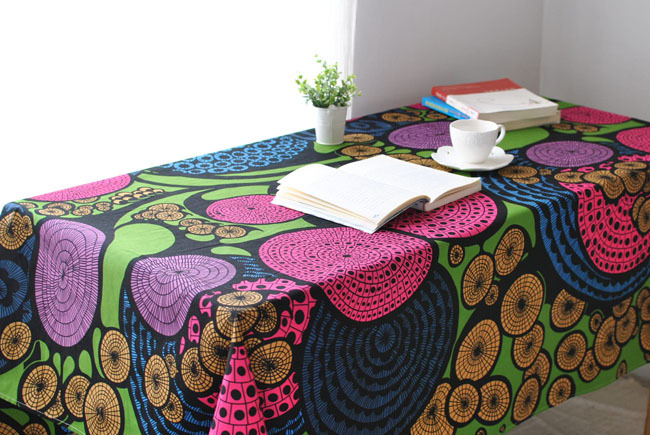 北欧风 简欧咖啡厅餐桌布布艺 加厚全棉桌布 茶几盖巾示例图8