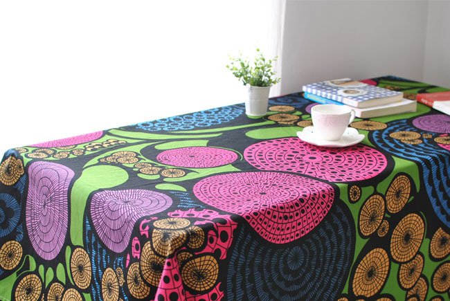 北欧风 简欧咖啡厅餐桌布布艺 加厚全棉桌布 茶几盖巾示例图4