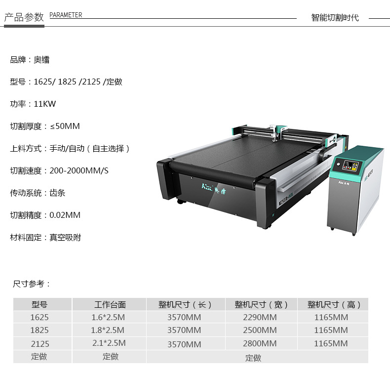 奥镭直供沙发布料裁剪机沙发皮革切割冲孔设备自动送料质保一年示例图4