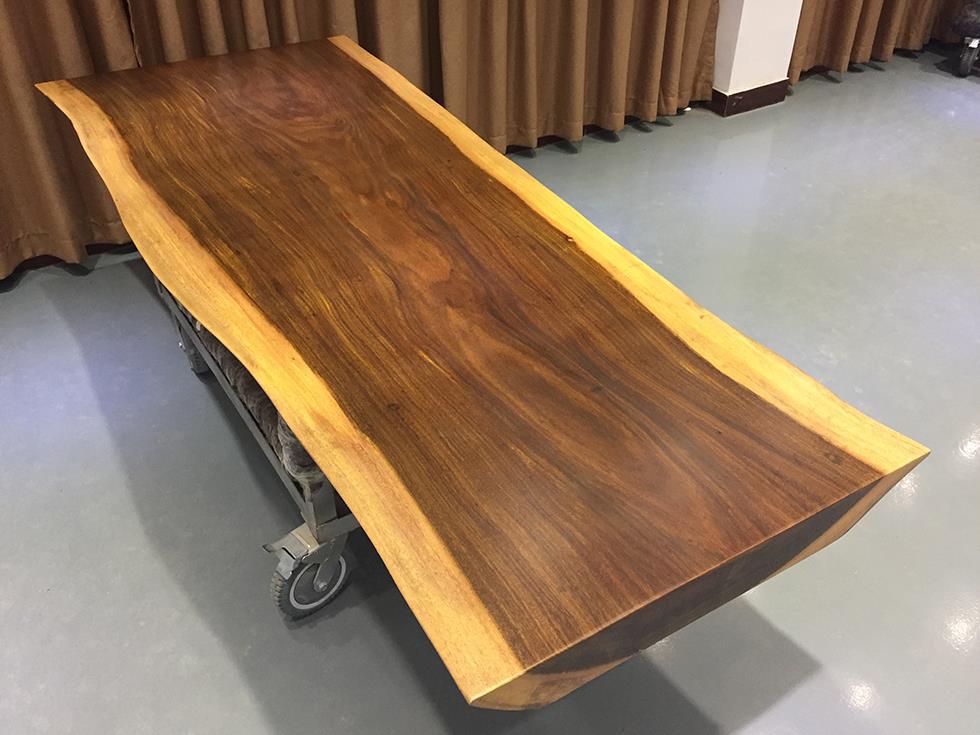 奥坎实木大板办公室会议桌原木根雕大板画案老板桌花梨书桌大板示例图9