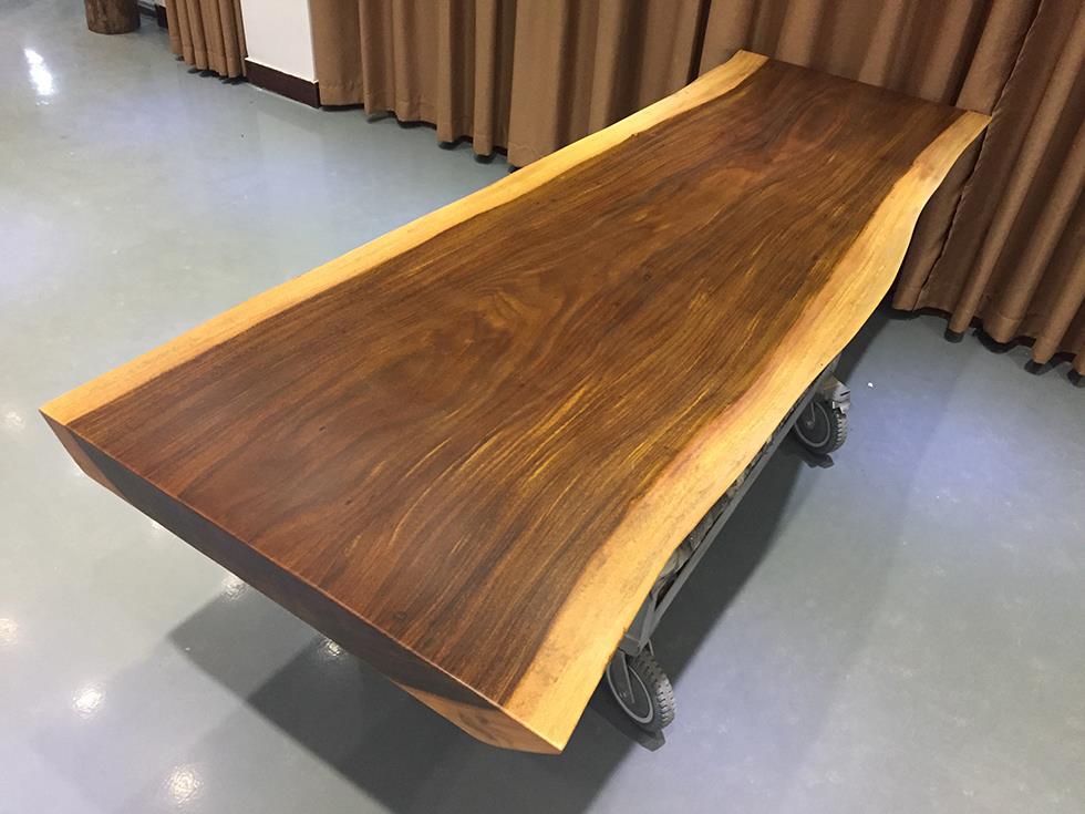 奥坎实木大板办公室会议桌原木根雕大板画案老板桌花梨书桌大板示例图7