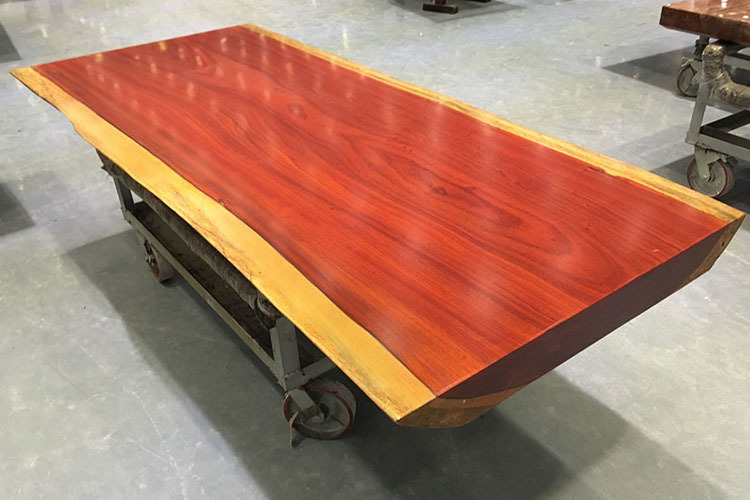 红花梨大板茶台茶桌原木巴花实木大板桌独木画案餐桌书桌现货原木示例图12