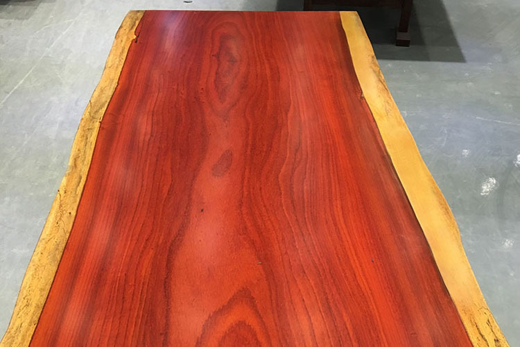 红花梨大板茶台茶桌原木巴花实木大板桌独木画案餐桌书桌现货原木示例图8